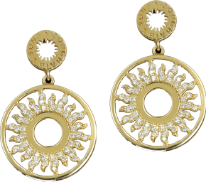 Cropped Golden pendant